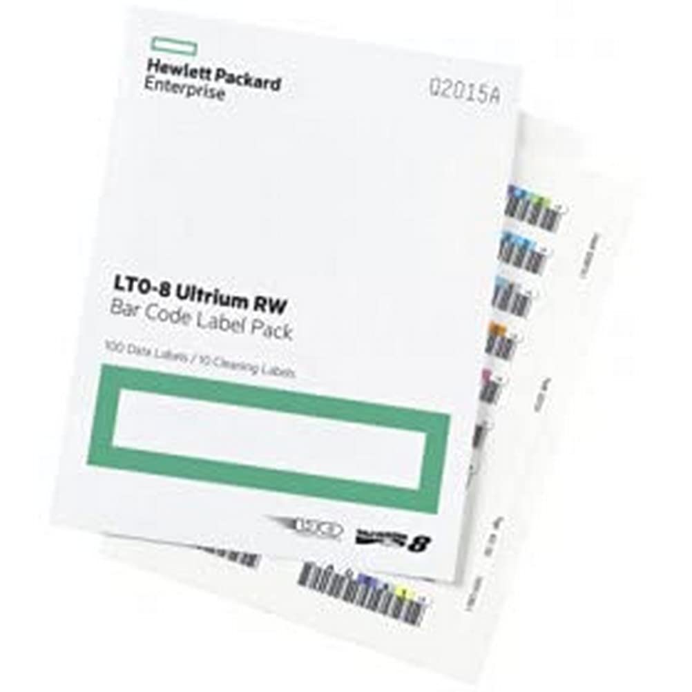 HPE LTO-8 30TB RW BAR Code Label Pack