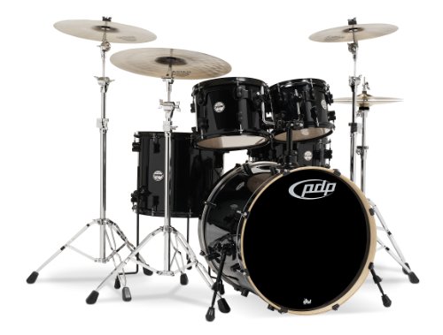 PDP By DW 5-Piece Concept Maple Shell Pack with Black Hardware Pearlescent Black