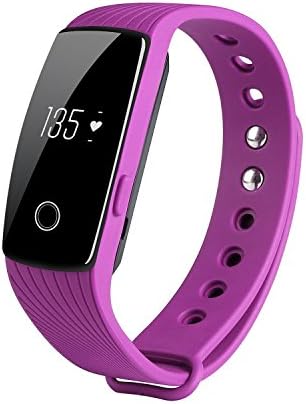 DAEON? iDN107HR Series Heart Rate Fitness Activity Tracker Smart Watch, OLED Screen Smart Bracelet, Cellphone Finding, Loss Prevention and Sedentary Reminder (Purple)