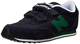 New Balance KE410 Hook and Loop Running Shoe (Infant/Toddler/Little Kid/Big Kid),Navy/Green,2 W US Infant