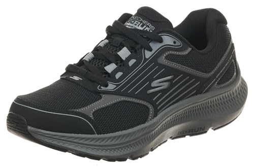 Skechers Men’s Go Run Consistent 2.0 Sneaker, Black/Charcoal, 8.5 X-Wide