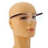250% Vision Unisex Magnifier Magnifying Eyewear Magnifying Glasses Eyewear for Needle Magnifier Watching Lightweight Glasses Reading Gift (Brown)