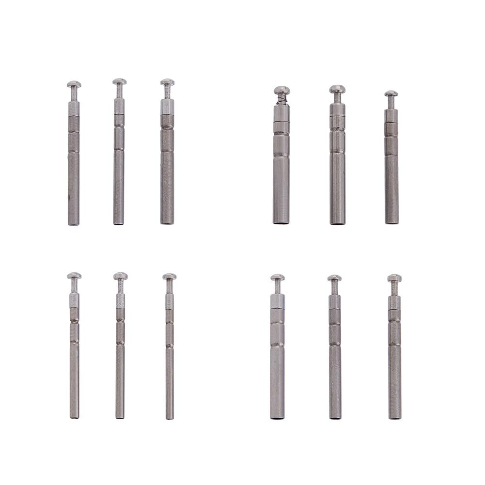 SUPERFINDINGS 12Pcs 12 Sizes Rotating Fishing Rod Tips 304 Stainless Steel 360 Degree Strong Rod Tip Repair Replacement Kit Hole 0.9~2.2mm