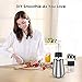 CHULUX Smoothie Blender with BPA-Free Travel Bottles (20+14 Oz),Electric Personal Blender Stainless Steel 4-Blade for Juice,Shakes and Baby Food,300W