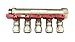 5 - Loop/Port Ball Valve Brass Manifold for 1/2
