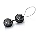 LELO LUNA Beads Noir, Luxury Ben Wa Balls, Matte Black - Kegel Exercise Balls + Free Fleshlube Water 4 oz Fleshwash Cleaner 4 oz