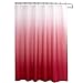 Creative Home Ideas – Ombre Shower Curtain Set | Textured Design | Includes 12 Rust-Resistant Easy Glide Metal Rings | Modern Bathroom Décor | Measures 70” x 72” | Light Burgundy Red