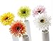10 PCS Real Touch Latex Silk Artificial fake plastic Daisy Chrysanthemum Flowers Sun Chrysanthemum,Sunflower, Simulation Gerber, Dimorphotheca,Party Room home Decoration DIY Flower Bouquet (orange)
