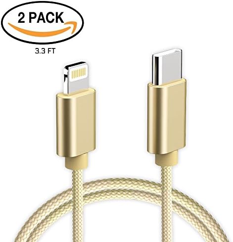 USB Type C to Lightning Cable, Male to Lightning Data Sync &amp; Charger Cord Connector Adapter 3.3FT, for Apple iPhone 7 Plus iPad Pro New MacBook Pro 2017