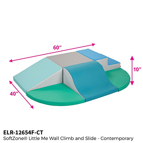 ECR4Kids SoftZone Little Me Foam Wall Climber - Indoor Active Play Structure for Toddlers and Kids - Soft Foam Play Set, Contemporary