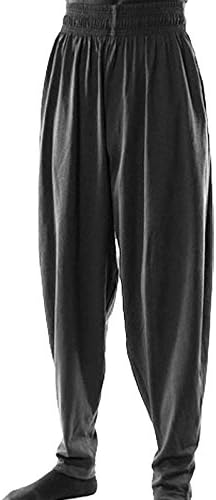 BAGGY GYM WORKOUT PANTS-SOLID BLACK