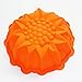 X-Haibei 9inch Round Flower Cake Baking Silicone Mold Cake Ice Cream Jello Decorating Dessert Pan