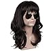 ColorGround Long Wavy Natural Brown 80s 70s Wig for Men