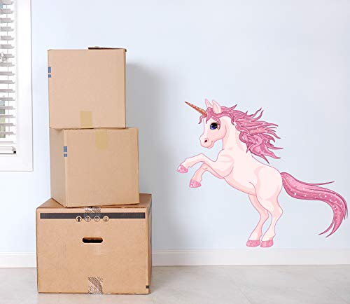 60 Second Makeover Limited Full Colour Unicorn Girls Bedroom Nursery Wall Sticker Decal Kids D?cor