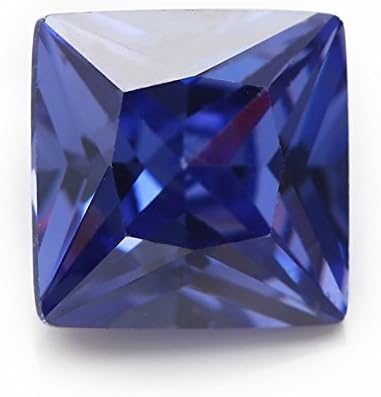 2x2~10x10MM AAAAA Square Tanzanite Blue Princess Cut Loose cubic zirconia CZ Stone gemstone (2x2mm 50pcs)