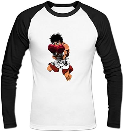 Customized Crew Neck Baseball Hajime No Ippo Men's T Shirts XXL White