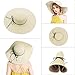 Womens Floppy Straw Hat Wide Brim Foldable Beach Cap Sun Hat for Women UPF 50+ Cd14-beige