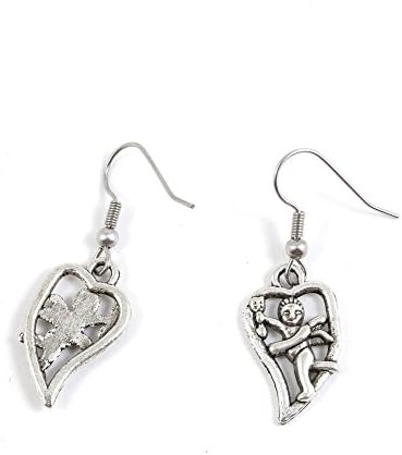 50 Pairs Jewelry Making Charms Supply Supplies Wholesale Fashion Antique Silver Tone Earring Backs Findings Ear Hooks B9NK3 Cupid Angel