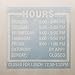 Jeyfel Decals. Custom Business Store Hours. Office Sign. Vinyl Die-Cut Sticker. Window Decal. Glass Door Sign. Lunch Hours. (12
