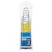 Amazer Shower Curtain Hooks Rings, Decorative Shower Curtain Hooks Stainless Steel Shower Curtain Rings and Hooks for Bathroom Shower Rods Curtains-Set of 12, Yellow