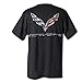 Corvette Men's C7 Logo Flag T-shirt (X-Large, Heather)