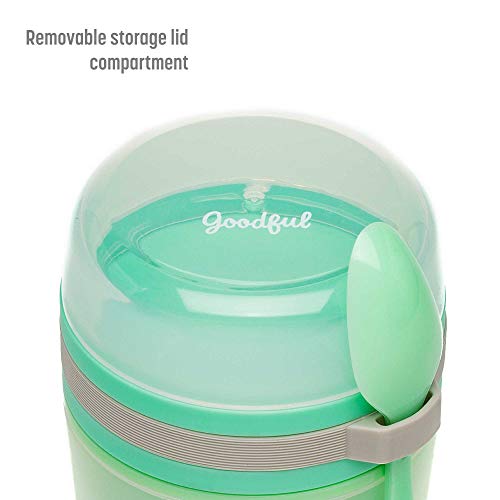 Goodful Double Wall Insulated Yogurt Container, Leak Proof Food Storage