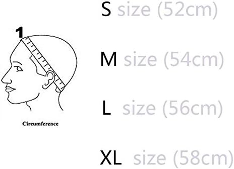 4"X4" U Part Swiss Lace Wig Cap For Making Wigs With Adjustable Straps Mesh Wig Cap (Black L 56cm) - Image 3