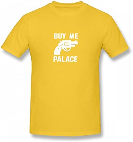 PUDNTSD Buy Me Palace Skateboard Fashion Tshirt Printed Cotton T-Shirts Tops Logo Best Quality Men's Tee Gold