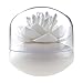 Bloss Cotton Swab Holder Q-tip Storage Cotton Swab Container or Toothpick Holder for Kitchen, White