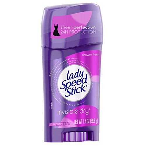 Lady Speed Stick Anti-Perspirant & Deodorant, Invisible Dry, Shower Fresh, 1.4 oz (39.6 g)