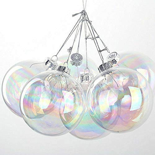 12st-CLEAR-ornamenten-iriserend-glazen-kerstballen-decoraties-6-cm