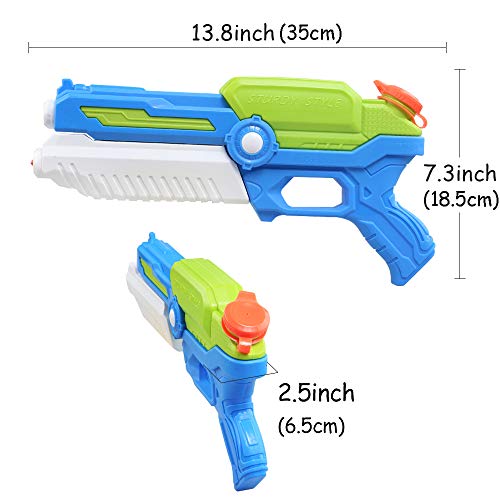 NextX Water Gun Super Soaker, High Capacity Squirt Guns for Kids Adult, Water Pistol for Swimming Pool Beach Sand Water Fighting Toy (2 Pack) - Thumbnail 3
