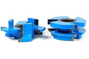 Amana Tool - SC440 2Piece Carbide Tipped 3-Wing Stile & Rail Concave Cabinet Door 2-7/16