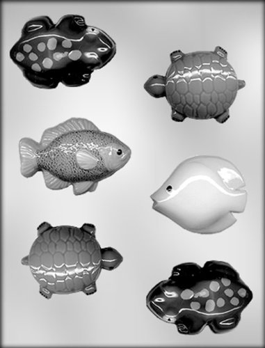 CK Products Fish, Frogs, and Turtles Chocolate Mold