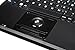 Perixx PERIBOARD-509H, Wired Super Mini USB Trackball Keyboard, X Type Scissor Keys with 2 Built-in Hubs, Black, US English Layout