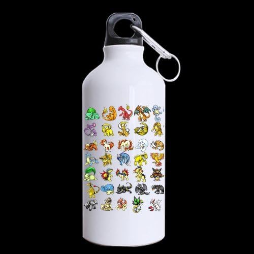 Sweet-Life pokemon and their names Aluminum Sports Water Bottle 13.5 OZ Travel Bottle (Two Sides Printed)