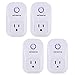 Smart Plug, Alexa Socket Outlet DILISENS Wireless Timing Smart Switch Remote Control Your Smart Home Devices, Wi-FI, No Hub Required, Works with Amazon Echo / Google Home- UL Listed (4 Pack )