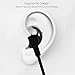 Sport Ear phones In-ear Earbuds with Mic Microphone Gym Running Headphones Noise Cancelling Earbuds for iPhone Sony LG Samsung with Carry Case Black