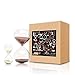 Hourglass Sand Timers-Set of 2 for Home & Office Decoration-60 Mins/5 Mins or 30Mins/5 Mins (30 Mins+5 Mins, Cocoa)