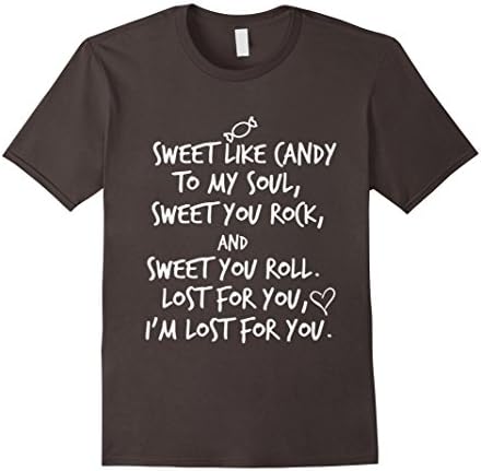 Men's Sweet Like Candy To My Soul Inspired Quotes T-Shirt Small Asphalt