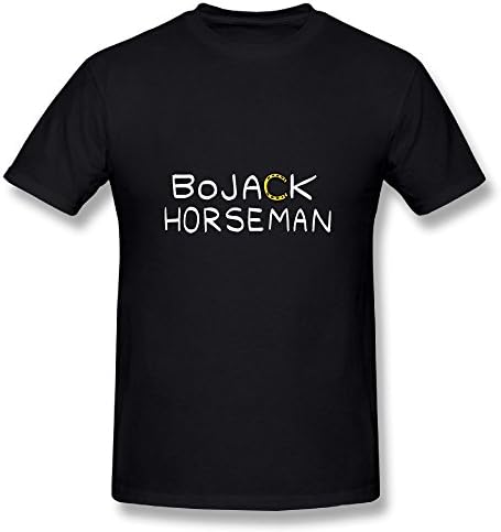 Anatoly Men's BoJack Cartoon Horseman T-Shirt Black XXL