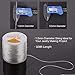 Luter 1mm Clear Bead Cord Crystal Elastic Stretchy Bracelet String for Jewelry Making Necklace Bracelet Beading Thread (328ft)