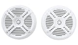 Rockville Rmsts65w Pair 6.5" 800W Waterproof Marine Boat Speakers 2-Way, White