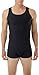 Underworks Mens Microfiber Compression Tank 3-Pack, Medium, Black