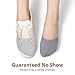 No Show Socks Women Non Slip Sock Cotton Low Cut Liner 3 to 6 Pack (D5-3 Pairs)