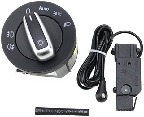 AVOMAR Generic Auto Headlight Sensor + Chrome Light Switch Retrofit Fit For VW Golf 5 / Golf MK6 / Tiguan / Jetta MK5