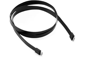 ELFJMZP Oculink SFF-8611 X4 Cable, PCIe 4.0 16GT/s High-Speed Data Cable for eGPU Dock, Gaming Laptop Expansion, Flat PVC Cab