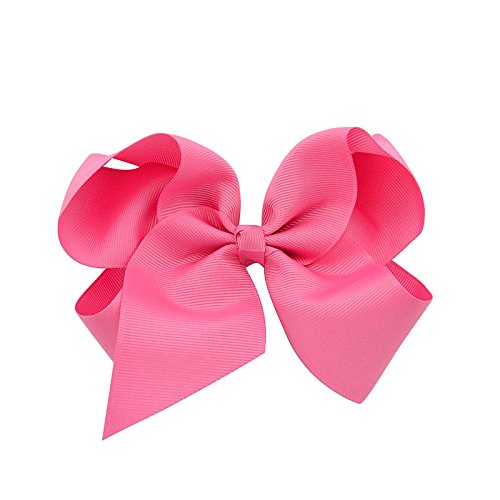 YHXX YLEN 6inch Large Solid Grosgrain Ribbon Hair Bows With Alligator Clips For Teens Kids Set Of 20 Color - Thumbnail 7