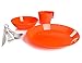 GSI Outdoors Cascadian 1 Person Table Set for Camping, Lightweight and Durable, Orange