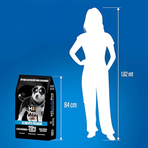 HI MULTI PRO Alimento Premium Cachorro 20 Kilos, 100% Balance Nutricional. con probióticos, Calcio y Proteínas de Alto Valor biológico